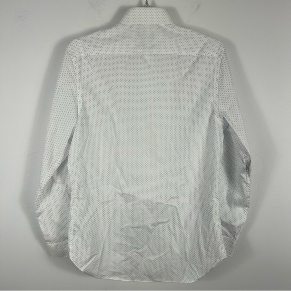 ❤️ Michael Kors Men's slim White Patterned Shirt M - Picture 3 of 9